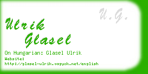 ulrik glasel business card